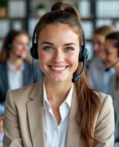 Callcenter Agent im Meeting